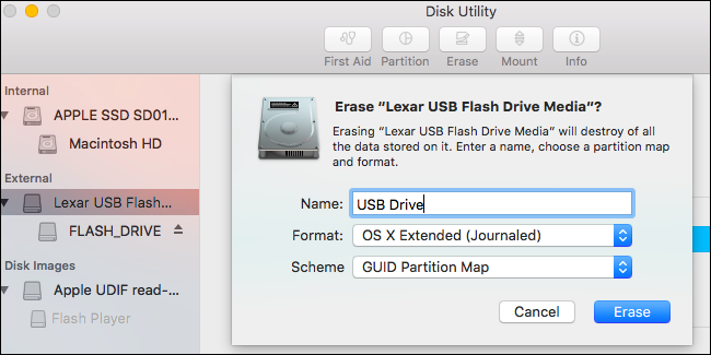 format a flash drive for both mac and windows